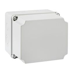 GSL171 IDE Boitier industriel étanche IP67 avec bords lisses, couvercle réhaussé opaque dim.175X151X155