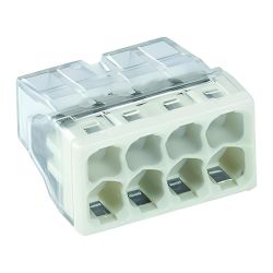 2273-208 Wago - Boite de 50 bornes de connexion Wago 8 entrées 0,5 à 2,5mm² fil rigide GRIS