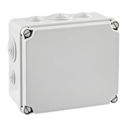 EV171 IDE Boite de dérivation étanche IP65 IK07 850° avec entrées coniques dim.175X151X95