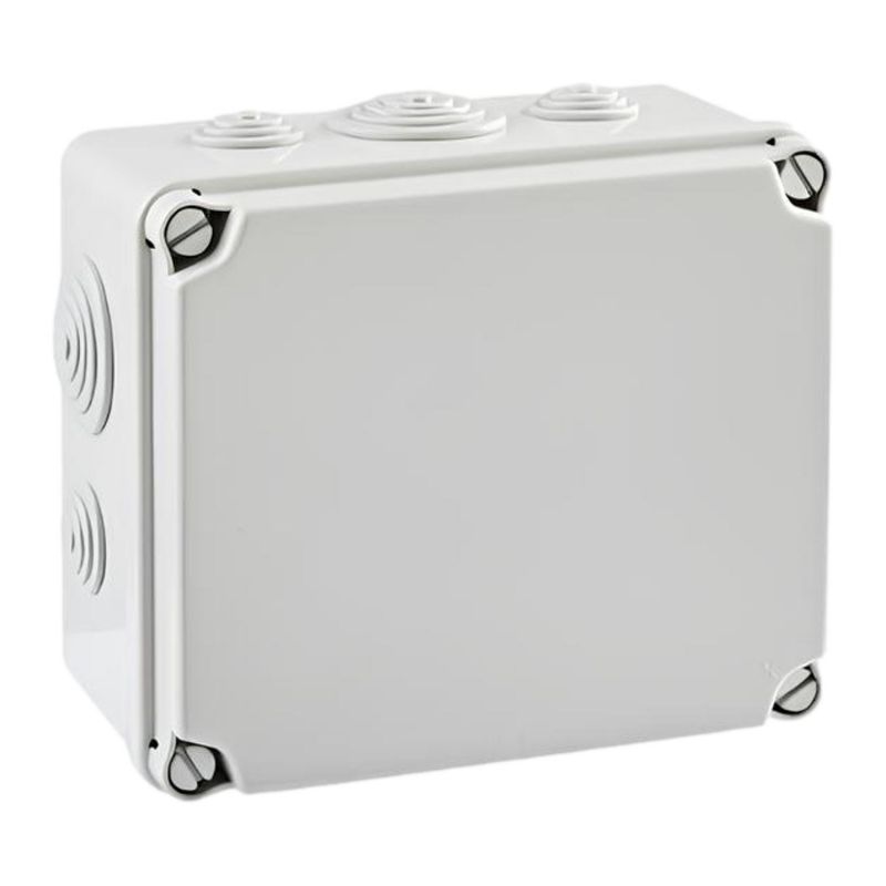 EV171 IDE Boite de dérivation étanche IP65 IK07 850° avec entrées coniques dim.175X151X95