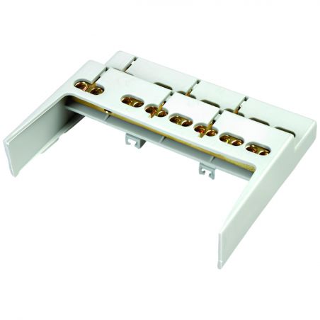 22017 IDE Barrette de terre pour coffret 8 modules 2x(8+2 connexions) IP40 - COMBI - ORO - HABITAT
