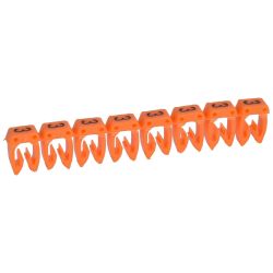 038213 Legrand - Boite de 1200 repères CAB 3 pour fils 0,5mm² à 1,5mm² - marquage chiffre 3 orange