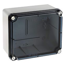 ELT171 IDE Boite étanche IP67 avec couvercle transparent - Bord lisse - HxLxP 156x180x100