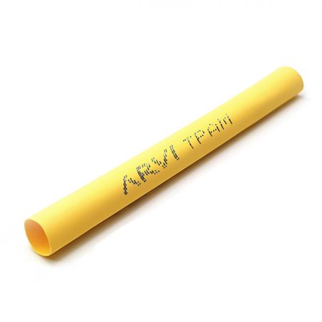 Gaine thermorétractable - 25/12,5mm - Jaune - Longueur 1m - Restreint 2:1 - Paroi fine- Arvi TPAM-25.0-AM