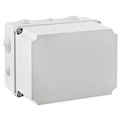 GSV231 IDE Boite dérivation industrielle étanche IP65 avec capot réhaussé et entrées souples - dim.241x180x175