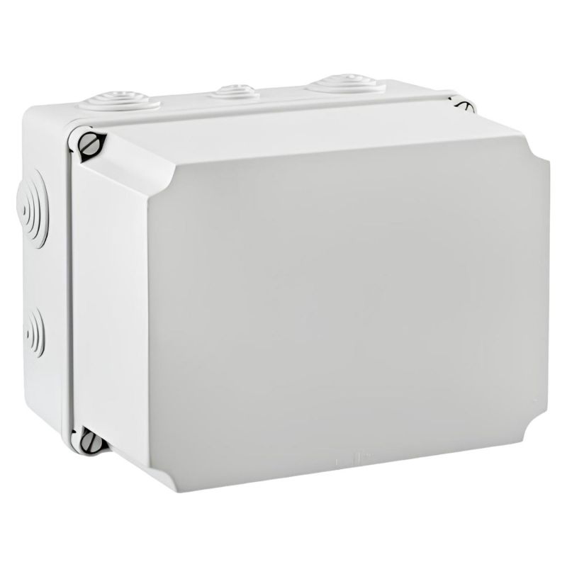 GSV231 IDE Boite dérivation industrielle étanche IP65 avec capot réhaussé et entrées souples - dim.241x180x175