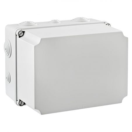 GSV231 IDE Boite dérivation industrielle étanche IP65 avec capot réhaussé et entrées souples - dim.241x180x175