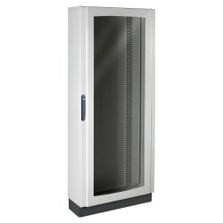 55SUP216288PT IDE - Armoire électrique IDE étanche IP55 en métal 2110x730x250mm - 12x24 modules - porte vitrée