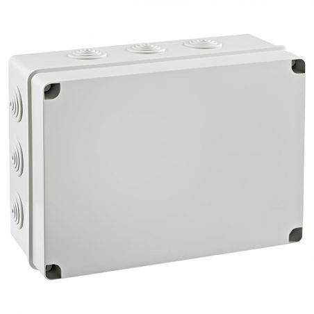 EV322 IDE Boite de dérivation étanche IP65 IK07 850° avec entrées coniques dim.328x239x132