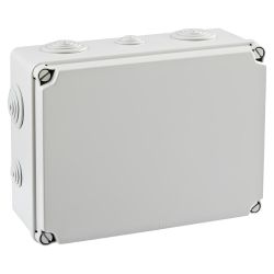 EV231 IDE Boite de dérivation étanche IP65 IK07 850° avec entrées coniques dim. 180x241x95