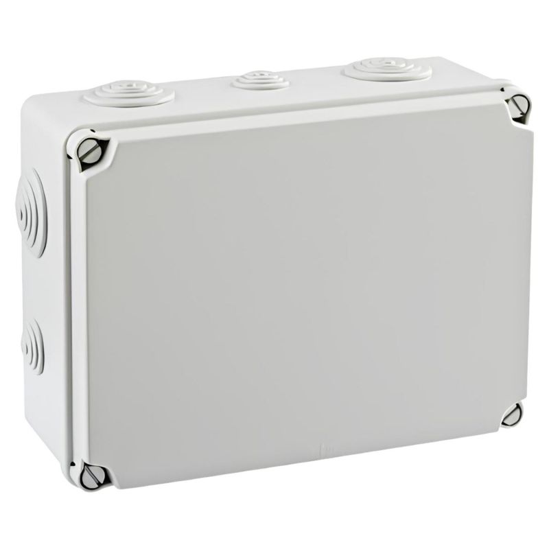 EV231 IDE Boite de dérivation étanche IP65 IK07 850° avec entrées coniques dim. 180x241x95