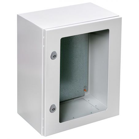 Armoire électrique en métal étanche IP66 - 400x600x300 - Porte vitrée - plaque fournie - Argenta IDE