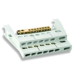 22008 IDE Barrette de terre pour coffret PRYMA 8 modules 2x(8+2 connexions)