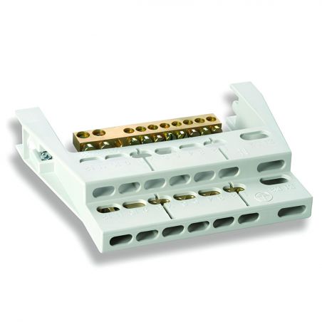 22009 IDE Barrette de terre pour coffret PRYMA 12/24 modules 2x(12+2 connexions)
