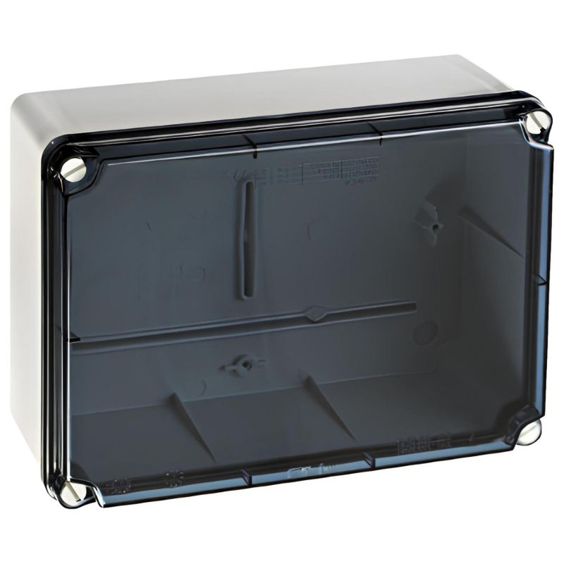 ELT231 IDE Boite étanche IP67 avec couvercle transparent - Bord lisse - HxLxP 186x246x101