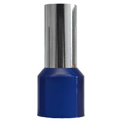Sachet de 100 embouts de câblage pour fil souple section 50mm² - Bleu - collerette isolante