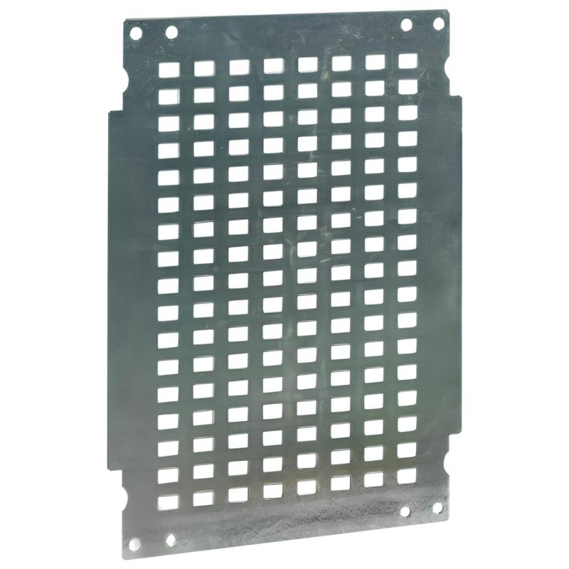 Grille de montage perforée en acier galavnisé pour coffret 800mmx600mm polyester IP66 IDE