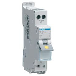 MFS720 Disjoncteur Hager 20A - 1P+N - 3kA - Courbe C - Bornes auto/auto - SansVis - 1 module - MFS