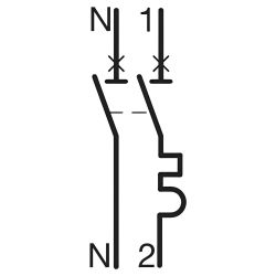 MFS720 Disjoncteur Hager 20A - 1P+N - 3kA - Courbe C - Bornes auto/auto - SansVis - 1 module - MFS