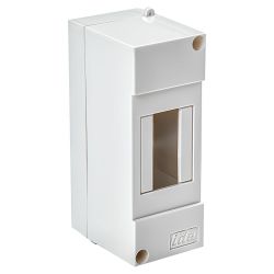 BT2 IDE - Mini coffret électrique 2 modules - 130x50x64mm - avec rail DIN