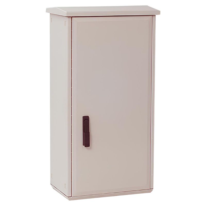Armoire électrique en polyester étanche IP55 - 500x500x300 - Avec auvent - IDE