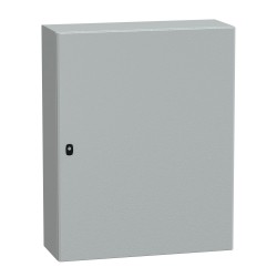 NSYS3D10830P Coffret métallique étanche IP66 - 1000x800x300 - plaque fournie - Spacial S3D - Schneider Electric