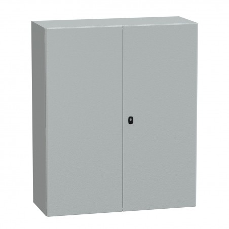NSYS3D121040DP Coffret métallique étanche IP55 - 1000x1000x400 - 2 portes - plaque fournie - Spacial S3D - Schneider Electric