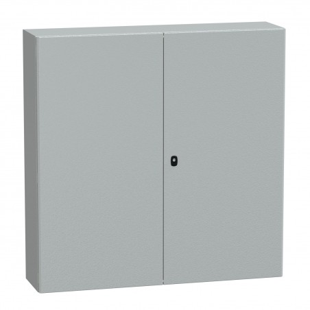 NSYS3D121230DP Coffret métallique étanche IP55 - 1200x1200x300 - 2 portes - plaque fournie - Spacial S3D - Schneider Electric