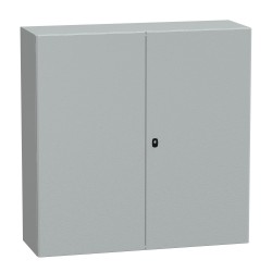 NSYS3D121240DP Coffret métallique étanche IP55 - 1200x1200x400 - 2 portes - plaque fournie - Spacial S3D - Schneider Electric