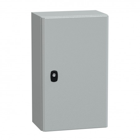 NSYS3D5320P Coffret métallique étanche IP66 - 500x300x200 - plaque fournie - Spacial S3D - Schneider Electric