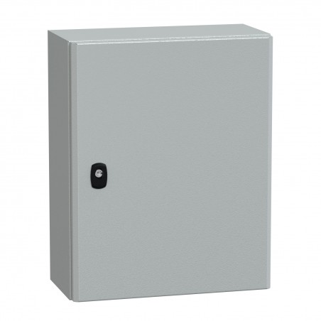 NSYS3D5420P Coffret métallique étanche IP66 - 500x400x200 - plaque fournie - Spacial S3D - Schneider Electric