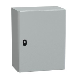 NSYS3D5425P Coffret métallique étanche IP66 - 500x400x250 - plaque fournie - Spacial S3D - Schneider Electric
