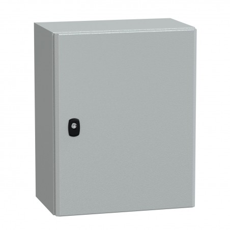 NSYS3D5425P Coffret métallique étanche IP66 - 500x400x250 - plaque fournie - Spacial S3D - Schneider Electric