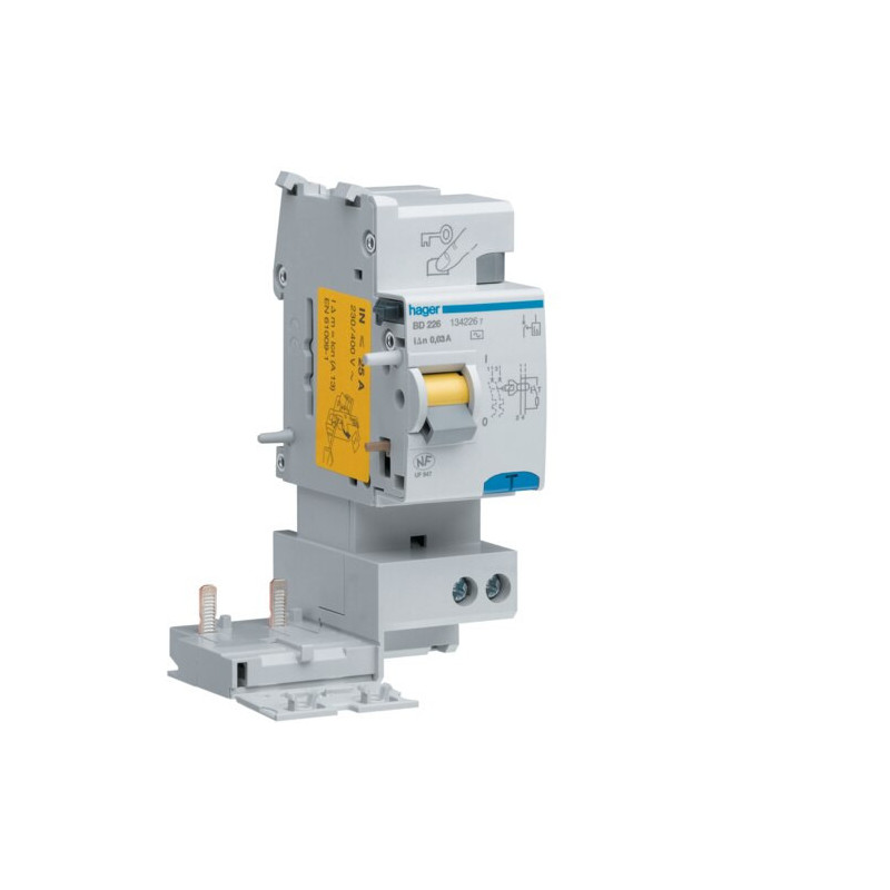 BD226 Hager Bloc différentiel 2P 25A 30mA type AC