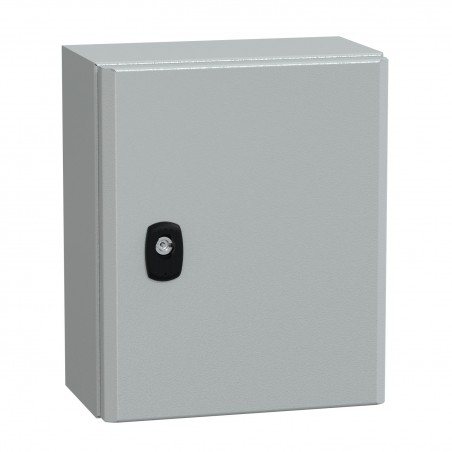NSYS3D32515P Coffret métallique étanche IP66 - 300x250x150 - plaque fournie - Spacial S3D - Schneider Electric