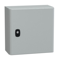 NSYS3D3315P Coffret métallique étanche IP66 - 300x300x150 - plaque fournie - Spacial S3D - Schneider Electric