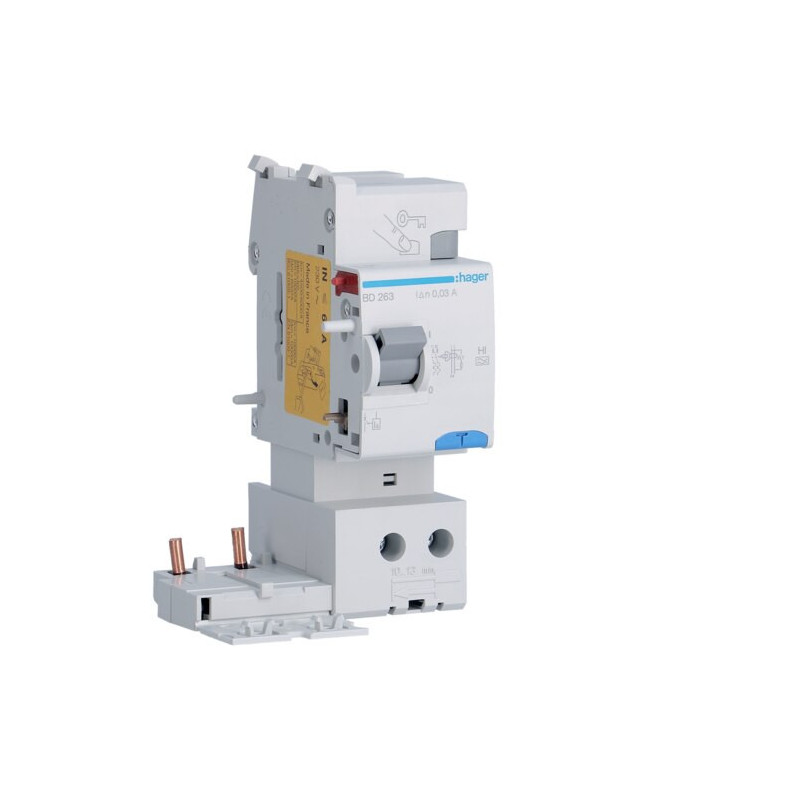 BD263 Hager Bloc différentiel 2P 63A 30mA type haute immunité
