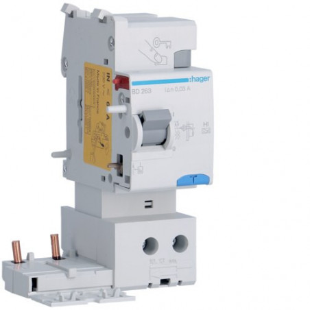 BD263 Hager Bloc différentiel 2P 63A 30mA type haute immunité