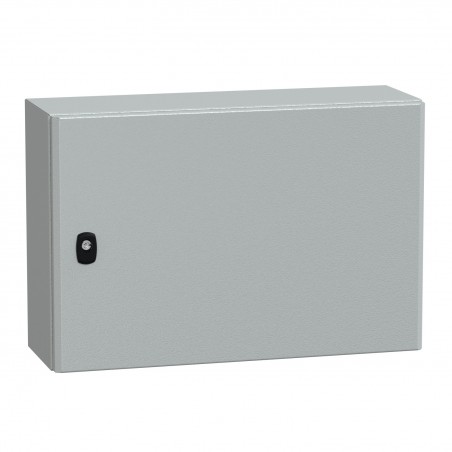 NSYS3D4620P Coffret métallique étanche IP66 - 400x600x200 - plaque fournie - Spacial S3D - Schneider Electric