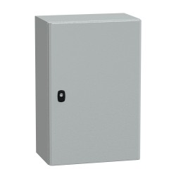 NSYS3D6425P Coffret métallique étanche IP66 - 600x400x250 - plaque fournie - Spacial S3D - Schneider Electric