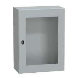 NSYS3D8630T Coffret métallique étanche IP66 - 800x600x300 - Porte vitrée - Spacial S3D - Schneider Electric