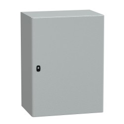 NSYS3D8640P Coffret métallique étanche IP66 - 800x600x400 - plaque fournie - Spacial S3D - Schneider Electric