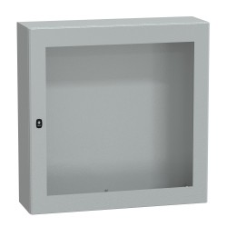 NSYS3D101030T Coffret métallique étanche IP66 - 1000x1000x300 - Porte vitrée - Spacial S3D - Schneider Electric