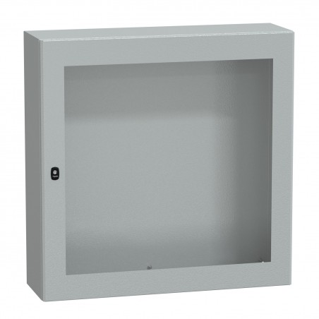 NSYS3D101030T Coffret métallique étanche IP66 - 1000x1000x300 - Porte vitrée - Spacial S3D - Schneider Electric