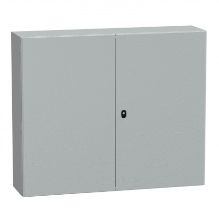 NSYS3D101230DP Coffret métallique étanche IP55 - 1200x1200x300 - 2 portes - plaque fournie - Spacial S3D - Schneider Electric