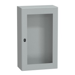 NSYS3D10630T Coffret métallique étanche IP66 - 1000x600x300 - Porte vitrée - Spacial S3D - Schneider Electric