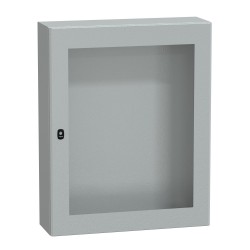 NSYS3D10825T Coffret métallique étanche IP66 - 1000x800x250 - Porte vitrée - Spacial S3D - Schneider Electric