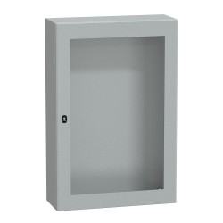 NSYS3D12830T Coffret métallique étanche IP66 - 1200x800x300 - Porte vitrée - Spacial S3D - Schneider Electric