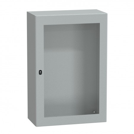 NSYS3D12840T Coffret métallique étanche IP66 - 1200x800x400 - Porte vitrée - Spacial S3D - Schneider Electric