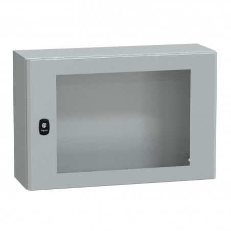 NSYS3D4620T Coffret métallique étanche IP66 - 400x600x200 - Porte vitrée - Spacial S3D - Schneider Electric